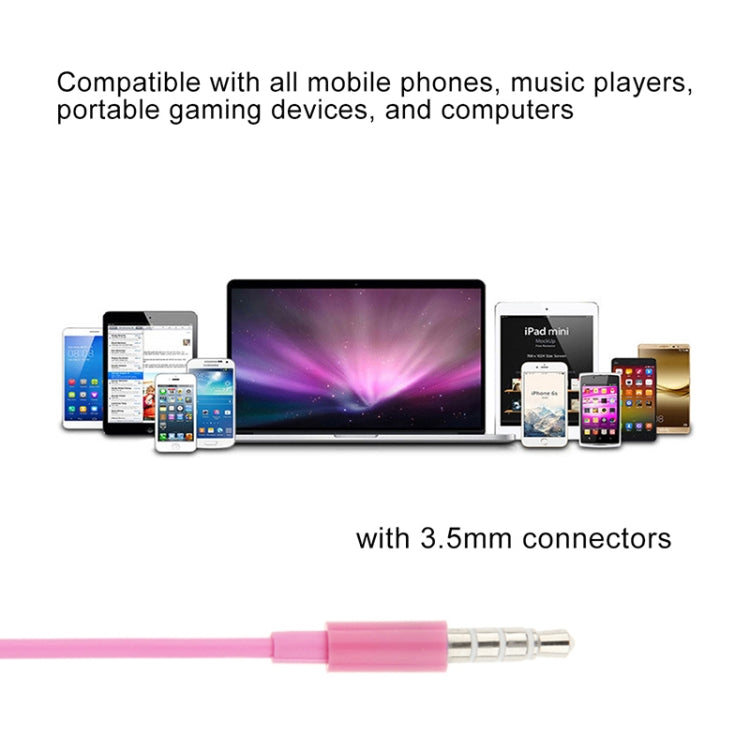Écouteurs stéréo 3,5 mm avec fil de galvanoplastie pour téléphones Android, PC, lecteurs MP3 et ordinateurs portables